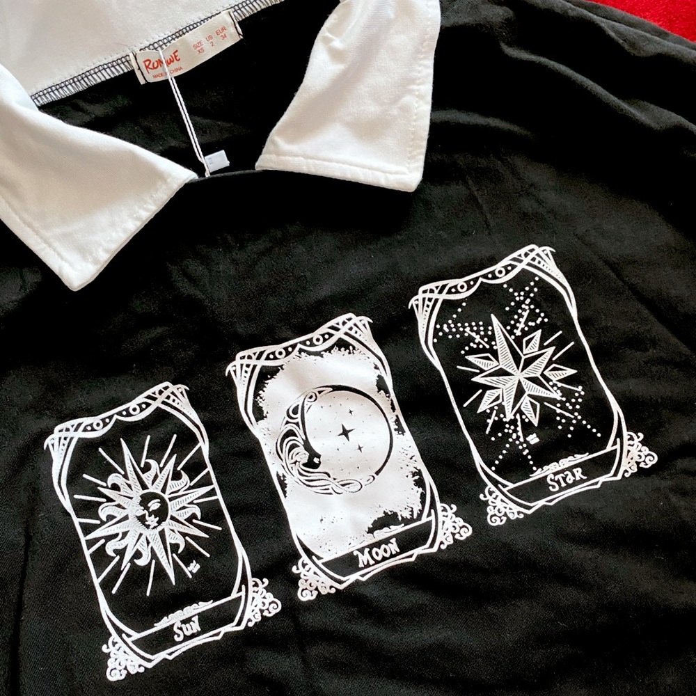 Sun and Moon Layered Long Sleeve Size XS